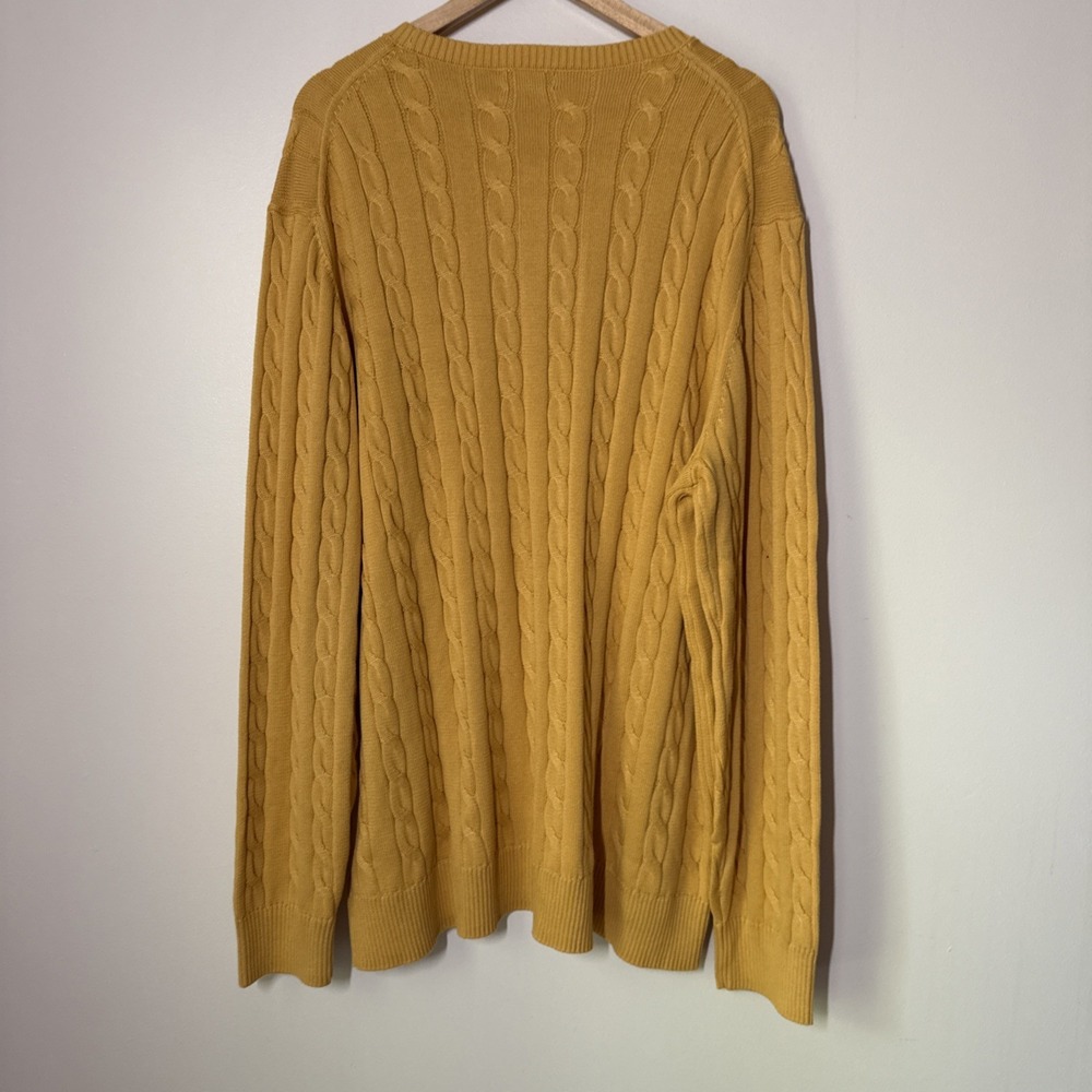 Brooks Brothers Pullover Cable Knit Sweater Size 2XLT Fisherman Preppy Coastal - Picture 7 of 7